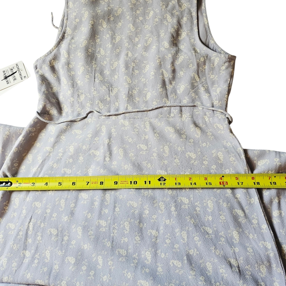 Nordstrom Treasure & Bond Light Purple Floral V-neck Maxi‎ Dress SZ XS NWT - Picture 9 of 11